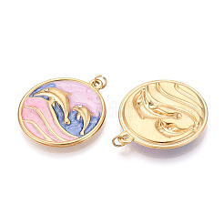 Подвески из нержавеющей стали 304 с кристаллами паве и эмалью&nbsp;STAS-T069-77