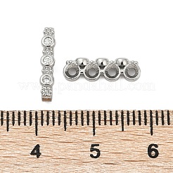 Латунные микропаве прозрачные кубические циркониевые распорки&nbsp;LS-KK-P302-26P