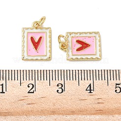 Латунь эмаль подвески&nbsp;KK-C110-34G