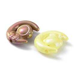 УФ-покрытие радужными переливающимися акриловыми бусинами&nbsp;X-OACR-A029-12