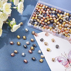 150 шт. 5 цвета гальванические натуральные бусины из вулканического камня&nbsp;G-OC0001-95