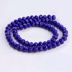 Непрозрачное стекло бисер нитей&nbsp;LS-EGLA-F122-8x6mm-NC02