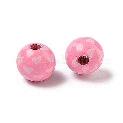 Европейские деревянные бусины ко Дню святого Валентина&nbsp;WOOD-L023-03H