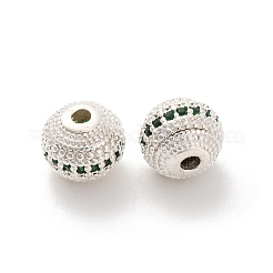 Латунные микро проложить кубического циркония бусы&nbsp;KK-C071-08S