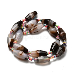 Натуральные полосатые агатовые бусы&nbsp;G-F807-C01-01