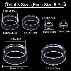 18шт 3 стиля акриловая рамка для дисплея&nbsp;ODIS-GF0001-14