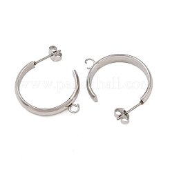Фурнитура для сережек-гвоздиков из нержавеющей стали 304&nbsp;STAS-C160-01B-P