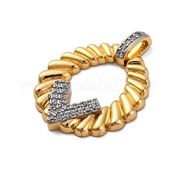 Латунные микро проложить кубического циркония подвески&nbsp;KK-V009-19G