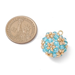 Подвески из гальванического стекла&nbsp;PALLOY-MZ00879-04