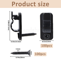 100 шт. нейлоновая регулируемая проволочная фиксация сиденья&nbsp;FIND-FH0016-78