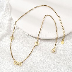 Цепочки-колье из нержавеющей стали 304 с дисками любви&nbsp;NJEW-JN05660