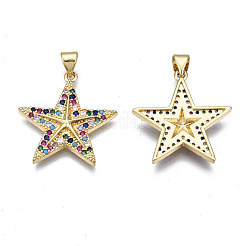 Латунные микро проложить кубического циркония подвески&nbsp;ZIRC-N039-158B-NF