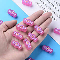 Прозрачные акриловые бусины&nbsp;MACR-S374-05B-02