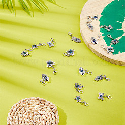 10 комплект подвесных украшений от сглаза&nbsp;HJEW-DR0001-07