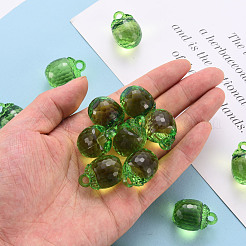 Осенняя тема прозрачные акриловые подвески TACR-T024-04B-925