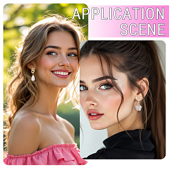 12 шт. 6 стиля латунных сережек-гвоздиков&nbsp;KK-TA0003-20