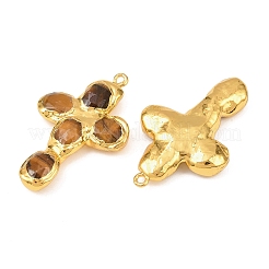 Граненые подвески из натурального тигрового глаза&nbsp;KK-H516-22G