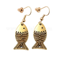 Серьги с подвесками из рыбьего сплава&nbsp;LS-EJEW-C167-01AG