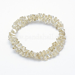 Стеклянные бусины с гальваническим покрытием &nbsp;EGLA-J143-B-PL02