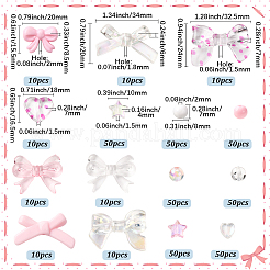 430шт 15 стиля непрозрачные и прозрачные акриловые бусины&nbsp;MACR-SC0002-29