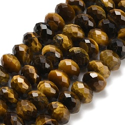 Природных тигровый глаз бисер нитей&nbsp;G-C259-A01-6x10mm-02