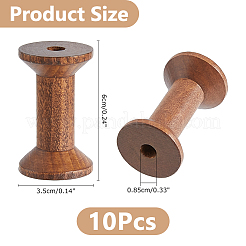 Катушки с деревянными нитками&nbsp;TOOL-WH0518-76A