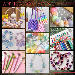 1 набор непрозрачных акриловых бусин&nbsp;MACR-PH0001-51B