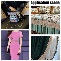 5 ярд кружевной отделки из полиэстера&nbsp;OCOR-GF0001-97