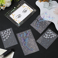 5 шт. 3 стиля самодельных акриловых наклеек со стразами&nbsp;DIY-GF0010-46