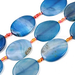 Натуральные полосатые агатовые бусы&nbsp;G-P605-L02-03