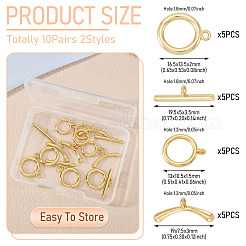 10 шт. 2-х стилевые латунные застежки-тоглы&nbsp;FIND-TA0008-44B