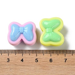 Двухцветные непрозрачные акриловые бусины&nbsp;SACR-I005-08E