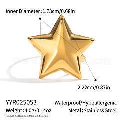 Регулируемые манжеты из нержавеющей стали 304L с открытыми кольцами для женщин&nbsp;RO7215