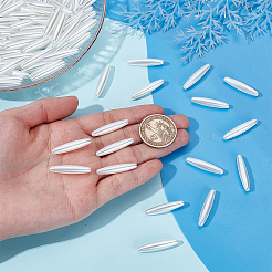 200 шт. овальные акриловые бусины с имитацией жемчуга&nbsp;OACR-HY0001-20