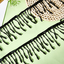 2 ярд полиэстера с пластиковыми бусинами-кисточками в виде искусственных жемчужин OCOR-GF0004-99B