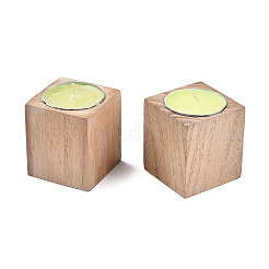 Подсвечник из натурального дерева&nbsp;AJEW-T002-01A