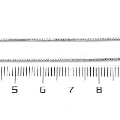 Изготовление ожерелья из латунной цепочки-коробки толщиной 1 мм&nbsp;NJEW-D302-79P