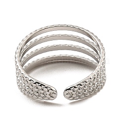 Кольца-манжеты открытого типа из нержавеющей стали марки 304&nbsp;RJEW-Z018-15P