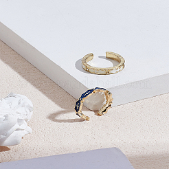 2 шт. 2 стиля эмалированное кольцо-манжета из сплава для женщин&nbsp;RJEW-LP0002-38