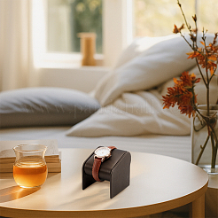 Настольный держатель для часов из искусственной кожи&nbsp;ODIS-WH0007-64B