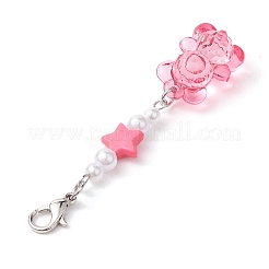 Прозрачный акриловый кулон в виде медведя и звезды&nbsp;X1-HJEW-JM02025