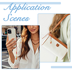 12 шт. 6-цветный железный эмалированный цветок и колокольчик подвеска для мобильного телефона ремешки&nbsp;HJEW-DC00101