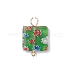 Подвески-коннекторы ручной работы миллефиори лэмпворк&nbsp;PALLOY-JF04555