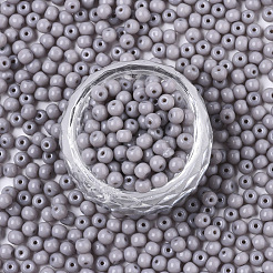 Непрозрачные цвета стеклянные бусины&nbsp;SEED-S040-01A-09