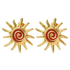 Серьги-гвоздики из нержавеющей стали 304&nbsp;EJEW-D334-01G