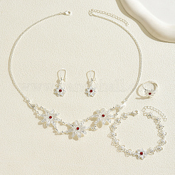 Комплекты из сплава цветочных браслетов&nbsp;LA6094