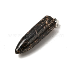 Натуральные родонитовые заостренные подвески&nbsp;G-F820-12H