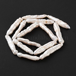 Натуральный жемчуг Кеши пресноводный жемчуг бусины нити&nbsp;PEAR-WH0011-001