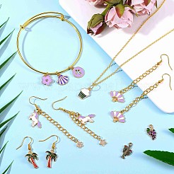 Подвески из сплава эмали 150шт 15 стиля&nbsp;ENAM-SZ0002-03