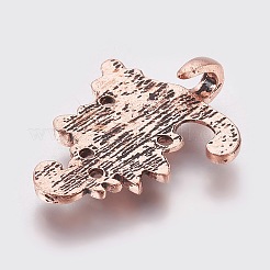 Экологичные застежки-крючки из цинкового сплава&nbsp;LS-PALLOY-WH0031-03R